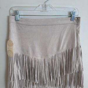 Altar'd State light tan Fringe Skirt